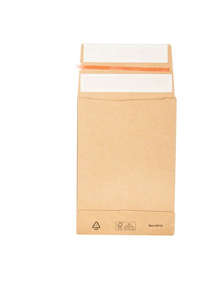 250 Sacchetti a fondo quadro E-Green carta kraft avana C5 16,2x22,9x4+10cm 69112