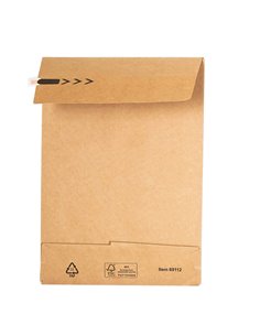 250 Sacchetti a fondo quadro E-Green carta kraft avana B4 25x35x5+10cm 69113 2