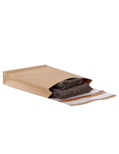 250 Sacchetti a fondo quadro E-Green carta kraft avana B4 25x35x5+10cm 69113