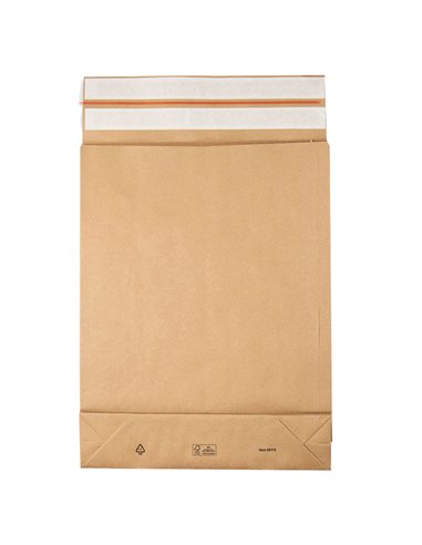 200 Sacchetti a fondo quadro E-Green carta kraft avana C3 35x45x8+10cm 69115