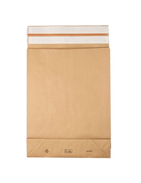 200 Sacchetti a fondo quadro E-Green carta kraft avana C3 35x45x8+10cm 69115