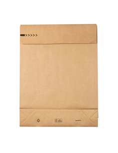 200 Sacchetti a fondo quadro E-Green carta kraft avana C3 35x45x8+10cm 69115 2