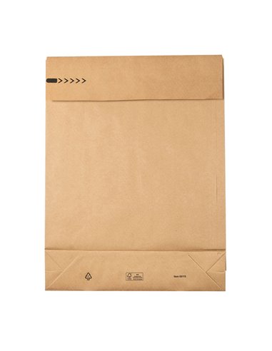 200 Sacchetti a fondo quadro E-Green carta kraft avana C3 35x45x8+10cm 69115