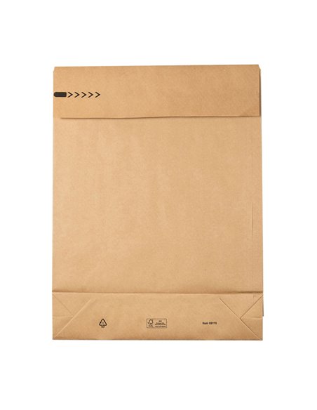 200 Sacchetti a fondo quadro E-Green carta kraft avana C3 35x45x8+10cm 69115