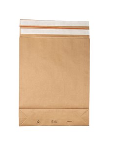 100 Sacchetti a fondo quadro E-Green carta kraft avana 40x50x10 +10 cm 69116 Bong Packaging BUSTE ANTISTRAPPO
