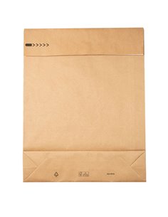 100 Sacchetti a fondo quadro E-Green carta kraft avana 40x50x10 +10 cm 69116 Bong Packaging BUSTE ANTISTRAPPO 2
