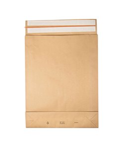 100 Sacchetti a fondo quadro E-Green carta kraft avana 45x57x10 +10 cm 69117