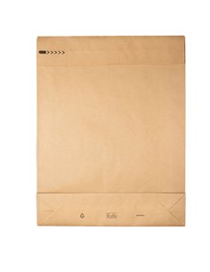 100 Sacchetti a fondo quadro E-Green carta kraft avana 45x57x10 +10 cm 69117 2