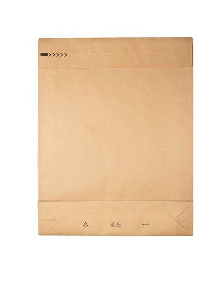 100 Sacchetti a fondo quadro E-Green carta kraft avana 45x57x10 +10 cm 69117