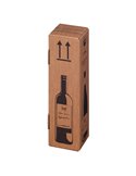 20 Scatole per una bottiglia Wine Pack 10,5x10,5x42cm 222103020