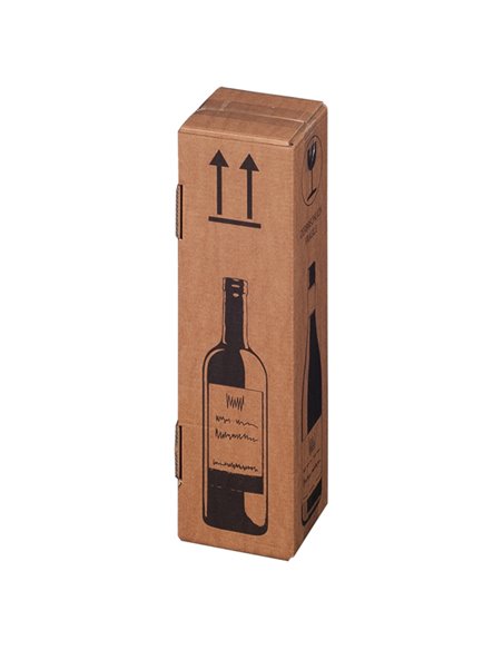 20 Scatole per una bottiglia Wine Pack 10,5x10,5x42cm 222103020 Bong Packaging SCATOLE E TUBI PER SPEDIZIONE