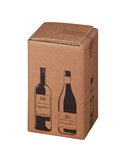10 Scatole per quattro bottiglie Wine Pack 21,2x20,4x36,8 cm 222103210
