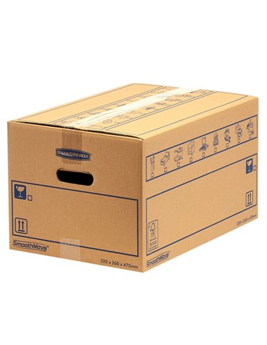Scatola per traslochi standard SmoothMove™ 39lt 6203601 BANKERS BOX SCATOLE E TUBI PER SPEDIZIONE