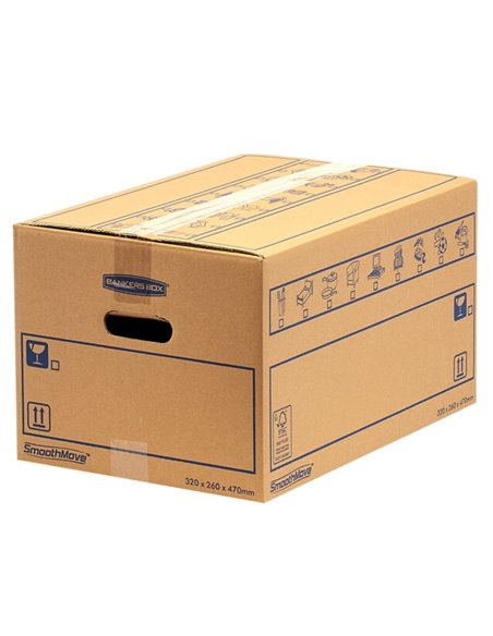 Scatola per traslochi standard SmoothMove™ 39lt 6203601 BANKERS BOX SCATOLE E TUBI PER SPEDIZIONE