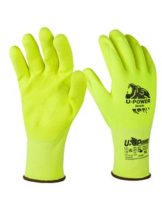 Guanti di protezione ICON taglia 08 giallo fluo c/polsino giallo U-Power UG00002-08