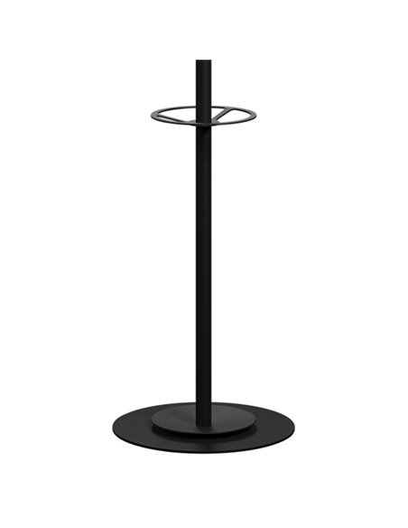 Appendiabiti a 8 posti acciaio nero EasyCloth Black Edition Paperflow PECRB.01.01
