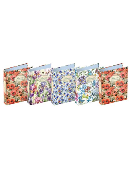 Raccoglitore a 4 anelli Pigna Nature Flowers 18,5x22cm anelli 30mm 005479530