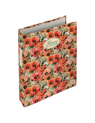 Raccoglitore a 4 anelli Pigna Nature Flowers 18,5x22cm anelli 30mm 005479530