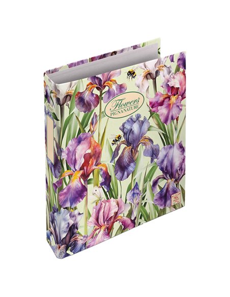 Raccoglitore a 4 anelli Pigna Nature Flowers 18,5x22cm anelli 30mm 005479530