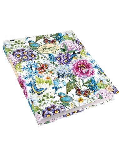 Raccoglitore a 4 anelli Pigna Nature Flowers 18,5x22cm anelli 30mm 005479530