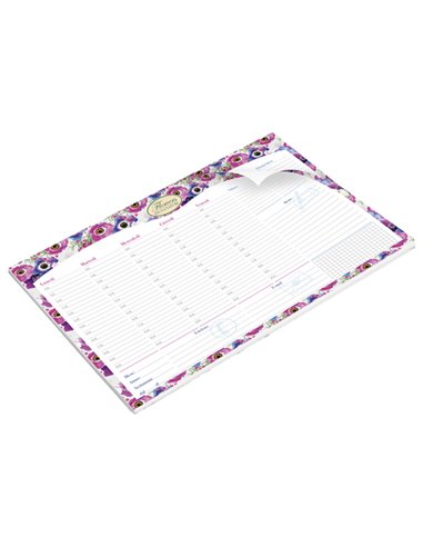 Desk Planner da scrivania 42x29,5cm Nature Flowers Pigna 023266400 PIGNA PLANNING E ACCESSORI