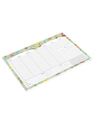 Desk Planner da scrivania 42x29,5cm Nature Flowers Pigna 023266400 PIGNA PLANNING E ACCESSORI