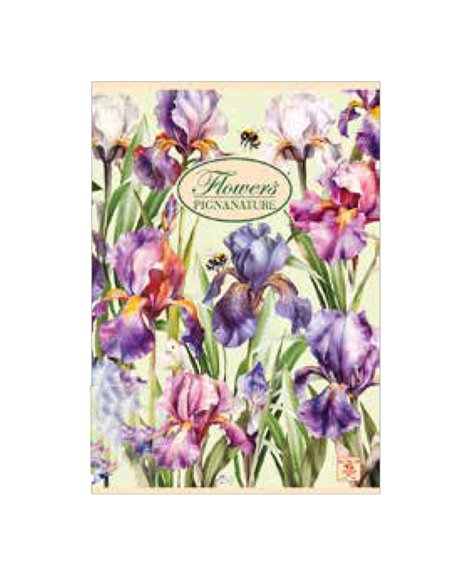 Quaderno A5 40fg+2 80gr 1rigo NATURE FLOWERS Pigna 02088351R PIGNA QUADERNI PUNTO METALLICO