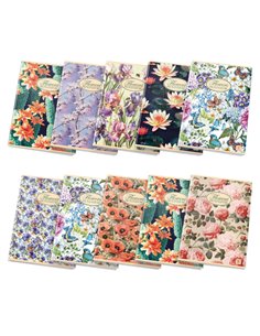 Quaderno A5 40fg+2 80gr 5mm NATURE FLOWERS Pigna 02088355M