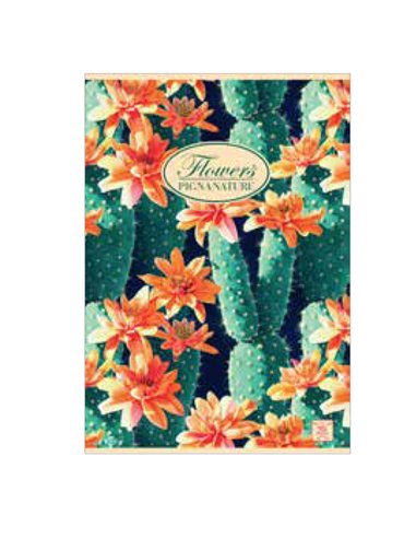 Quaderno A5 40fg+2 80gr 5mm NATURE FLOWERS Pigna 02088355M