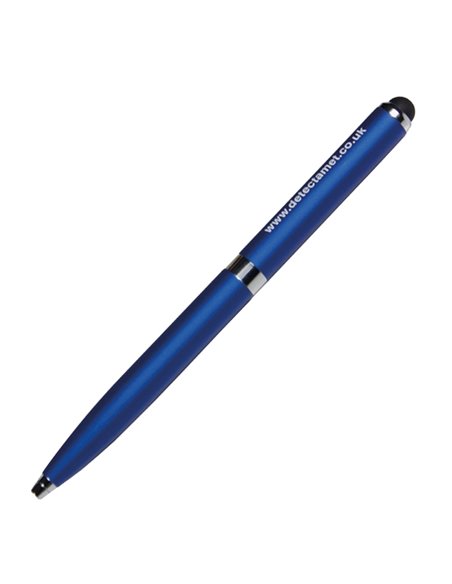 Penna detectabile retrattile 2 in 1 per iphone ipad e tablet colore blu 5307
