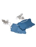 Porta badge detectabile con catenella colore blu G0655