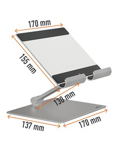 Supporto per tablet fino a 13'' Rise Durable 8940-23 DURABLE SUPPORTI-BRACCI MONITOR-NOTEBOOK