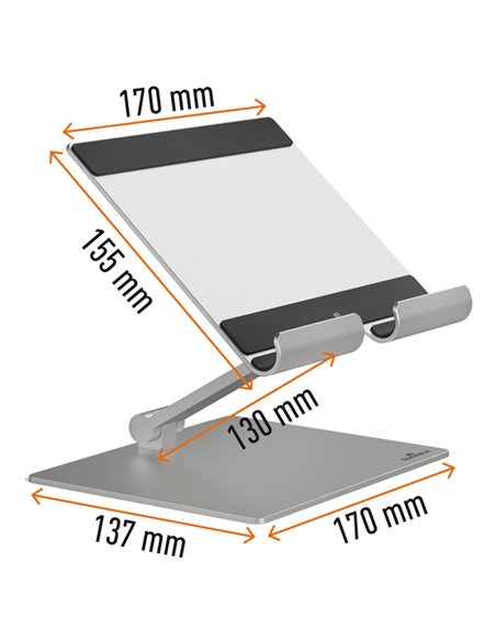 Supporto per tablet fino a 13'' Rise Durable 8940-23 DURABLE SUPPORTI-BRACCI MONITOR-NOTEBOOK