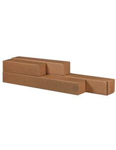 10 Scatole a tubo Square Box 10,5x10,5x87cm chiusura a nastro 222115310