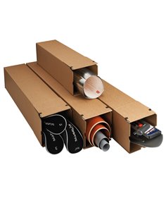 10 Scatole a tubo Square Box 10,5x10,5x86cm chiusura strip 311600310 2