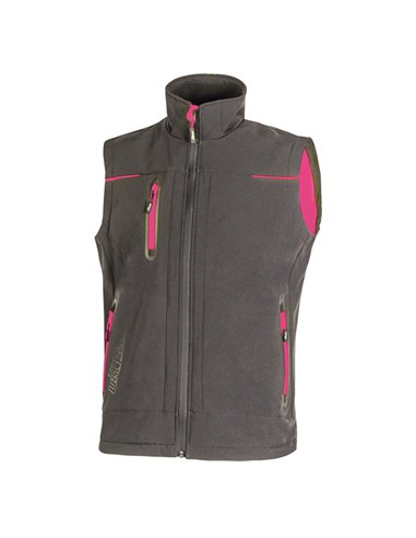 Gilet donna Universe Lady grigio-fucsia Taglia L U-power FU188GF-L