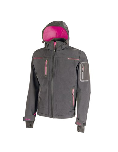 Softshell donna Space Lady grigio-fucsia Taglia L U-power FU187GF-L