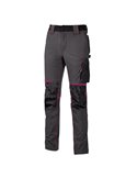 Pantaloni donna Atom Lady grigio-fucsia Taglia M U-power PE145GF-M