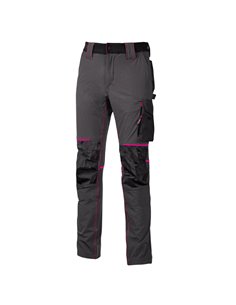 Pantaloni donna Atom Lady grigio-fucsia Taglia M U-power PE145GF-M U-Power PANTALONI-SALOPETTE-TUTE