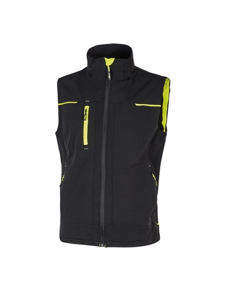 Gilet donna Saturn Lady nero-giallo Taglia M U-power PE263BC-M