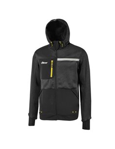 Felpa Galaxy Tg. L nero-giallo U-power FU275BC-L