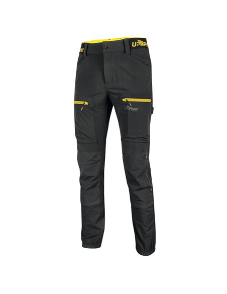 Pantalone Horizon Tg. XL nero-giallo U-power FU267BC-XL