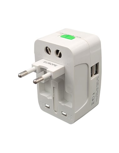 Adattatore da viaggio universale con 2 prese USB MKC 492519363