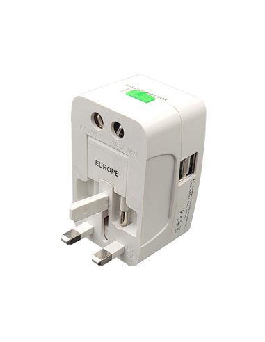 Adattatore da viaggio universale con 2 prese USB MKC 492519363