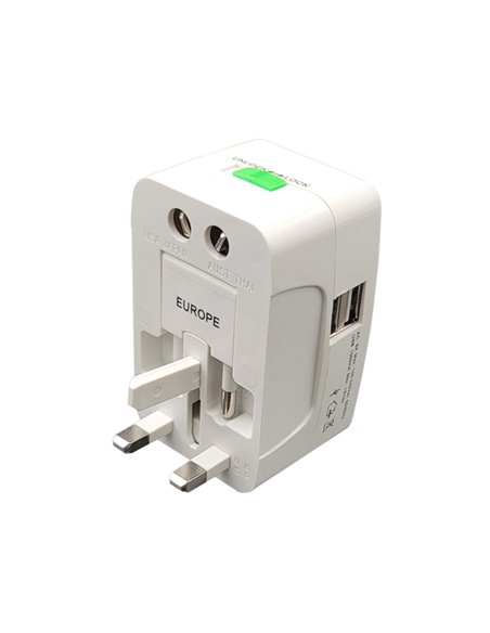 Adattatore da viaggio universale con 2 prese USB MKC 492519363