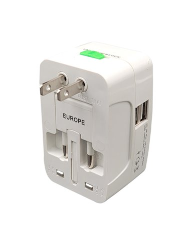 Adattatore da viaggio universale con 2 prese USB MKC 492519363