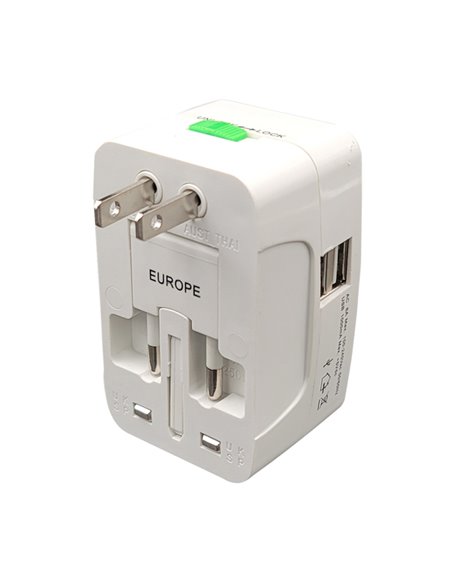 Adattatore da viaggio universale con 2 prese USB MKC 492519363