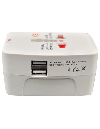Adattatore da viaggio universale con 2 prese USB MKC 492519363