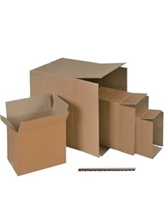 Scatola cartone per imballo avana onda singola P25xL25xH25cm 98123OD No Brand SCATOLE E TUBI PER SPEDIZIONE