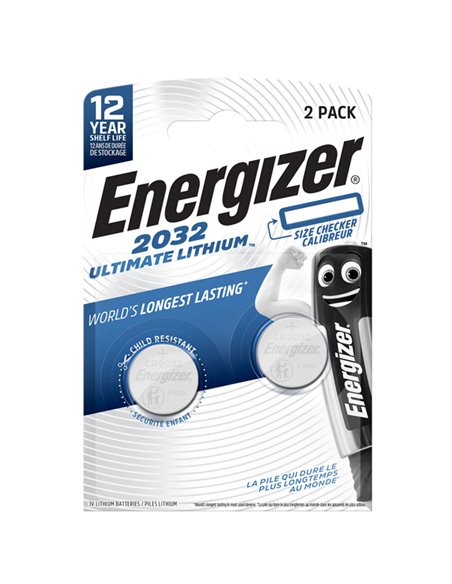 Blister 2 pile CR2032 Ultimate Lithium - Energizer Specialistiche E304206200 Energizer PILE
